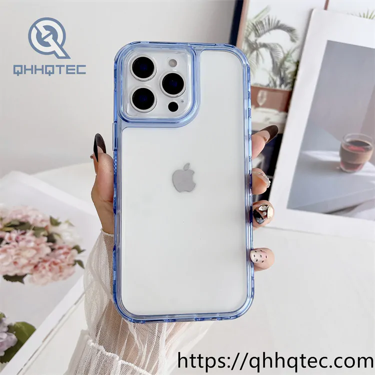 clear transparent 3 in 1 case color frame