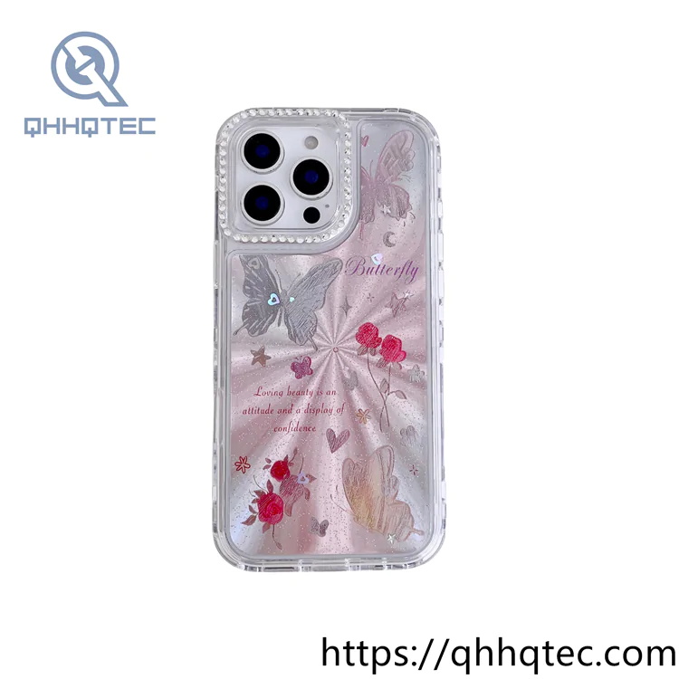 laser light 3 in 1 butterfly flowers case