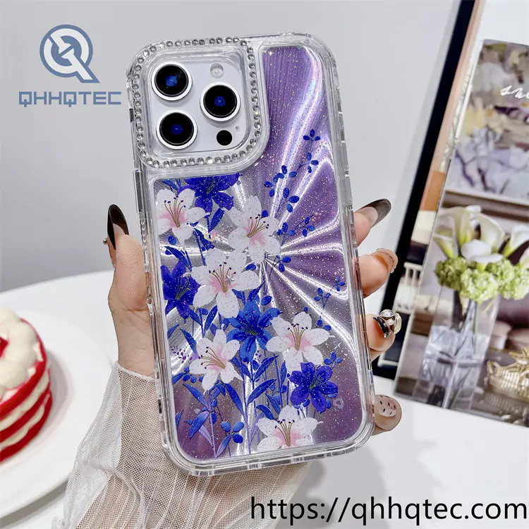 laser light 3 in 1 butterfly flowers case