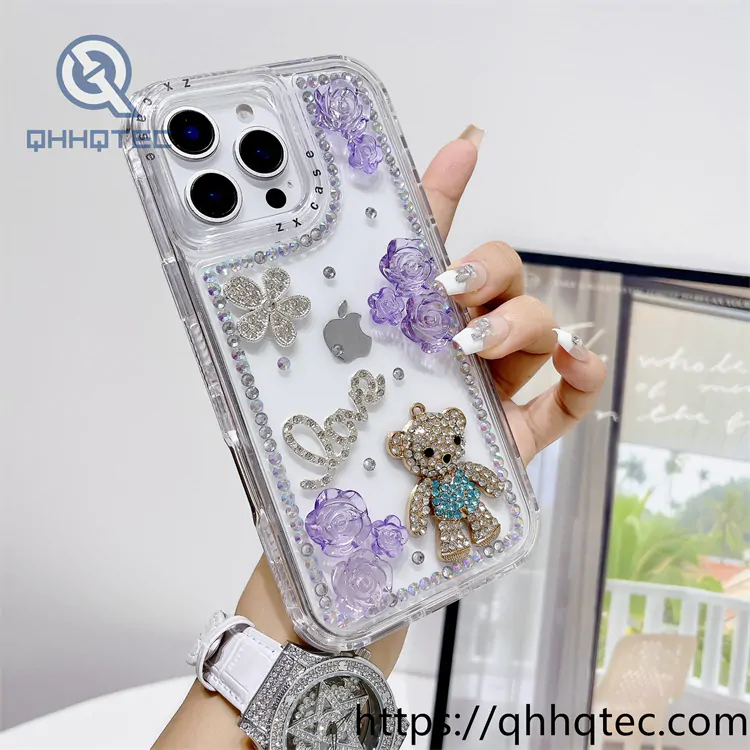 love doll diamonds 3 in 1 transparent case