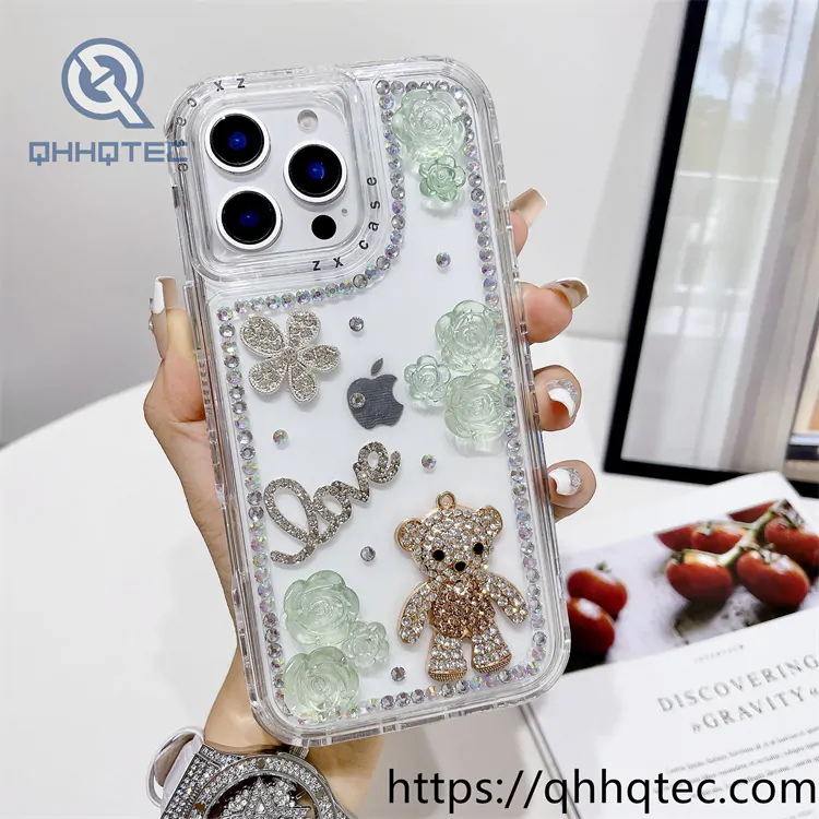 love doll diamonds 3 in 1 transparent case
