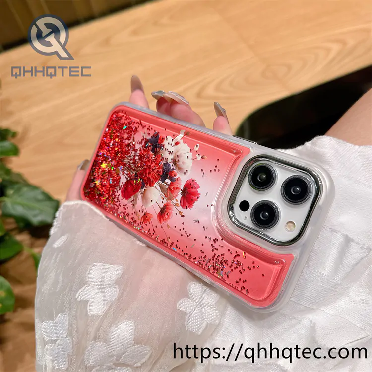 quicksand sequin flow 2 in 1 flower case