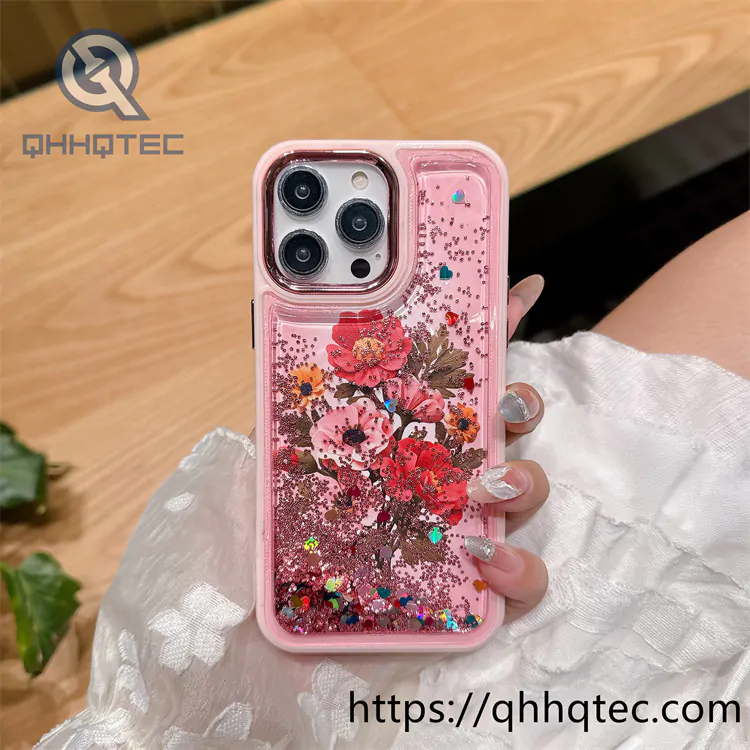 quicksand sequin flow 2 in 1 flower case