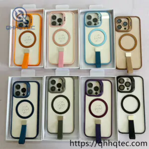 snap on magnetic case with bracket wrist strap