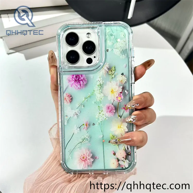 colors girl style flowers 3 in 1 case