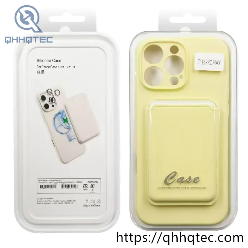 liquid silicone magnetic case card bag