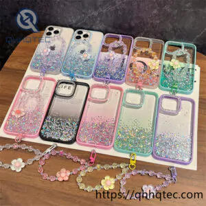 half sequins gradient diamonds camera case