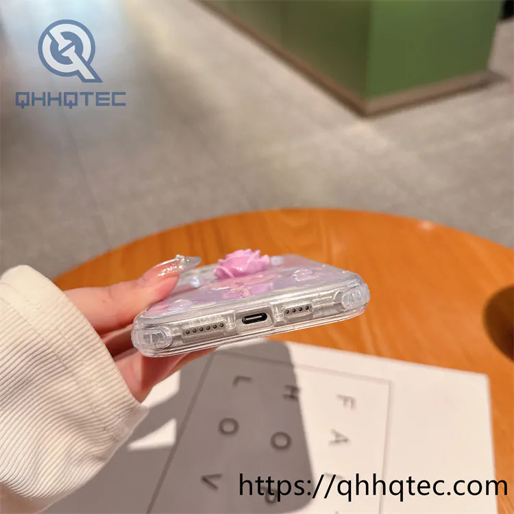 rose 3d colors 3 in 1 heart case