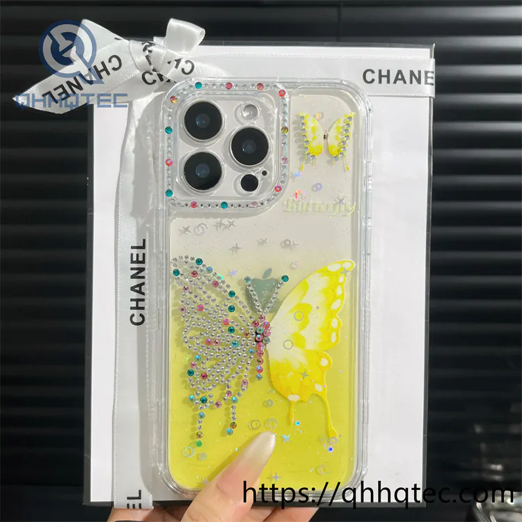 gradient butterfly 3 in 1 diamonds case