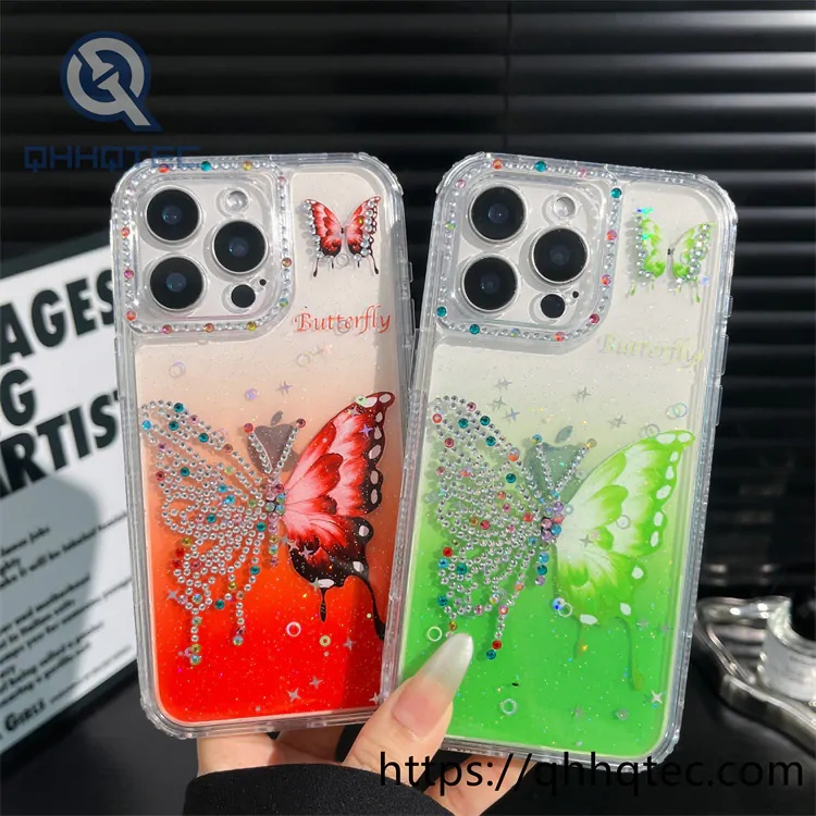 gradient butterfly 3 in 1 diamonds case