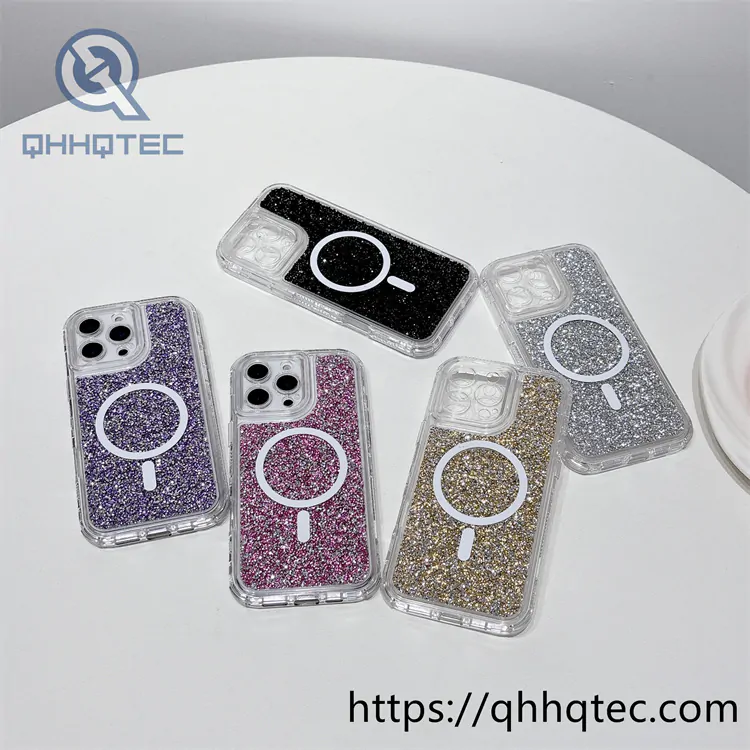 broken diamonds 3 in 1 colored magsafe case