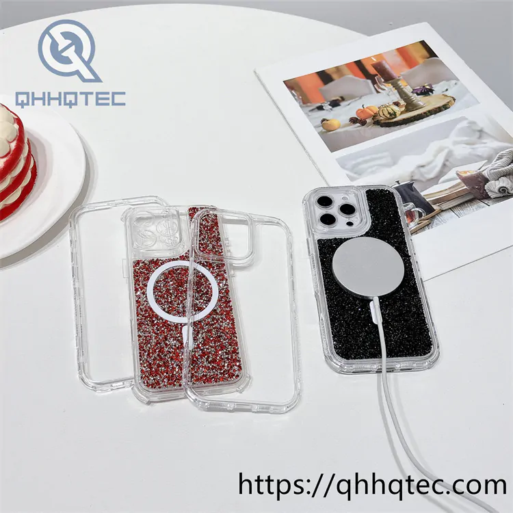 broken diamonds 3 in 1 colored magsafe case