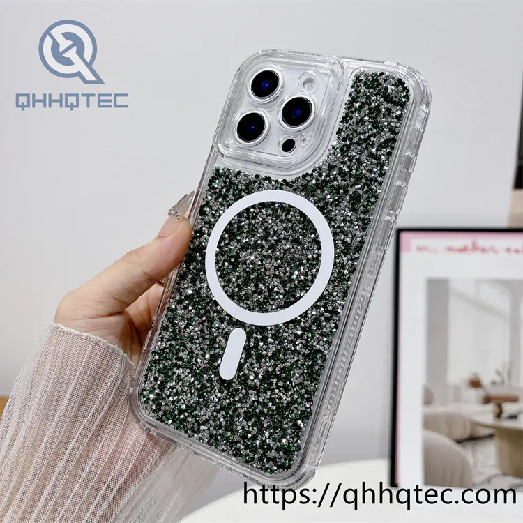 broken diamonds 3 in 1 colored magsafe case