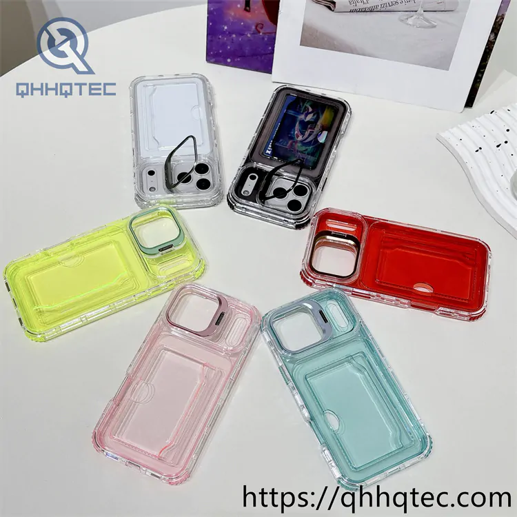 clear case 3 in 1 card bag pop case