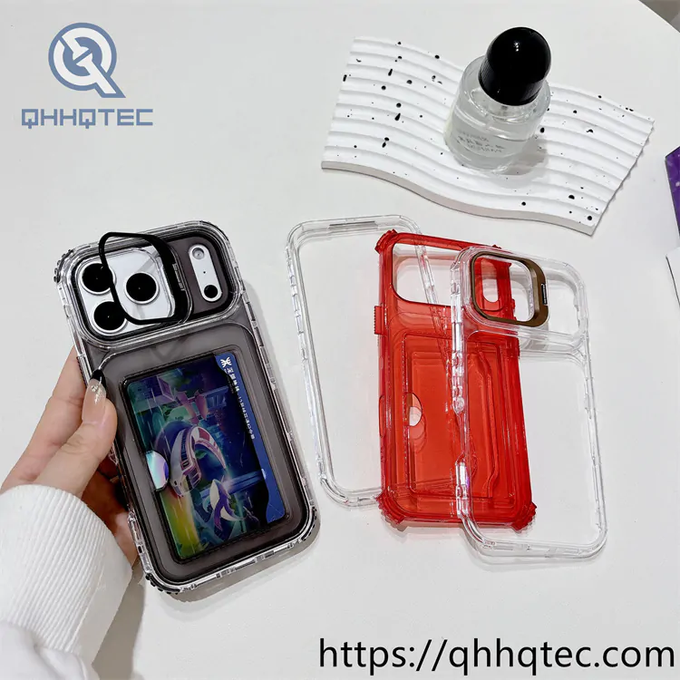 clear case 3 in 1 card bag pop case