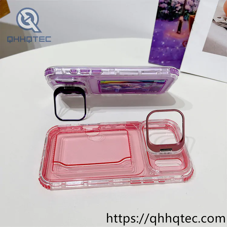 clear case 3 in 1 card bag pop case