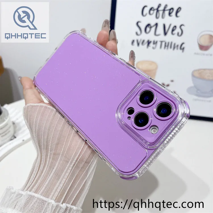 solid color fine shimmer 3 in 1 case