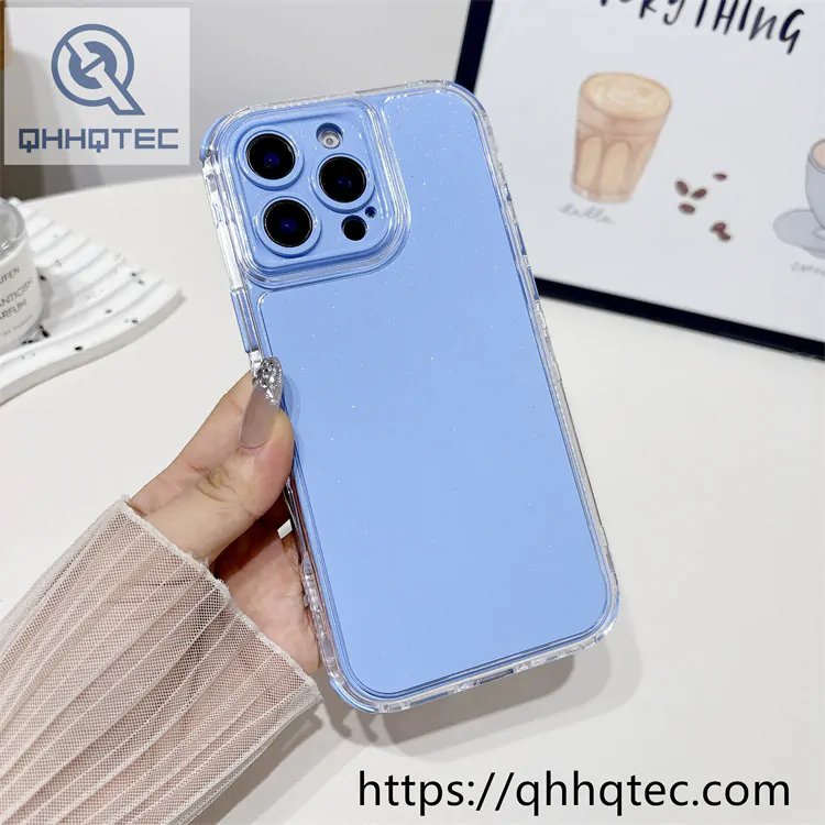 solid color fine shimmer 3 in 1 case