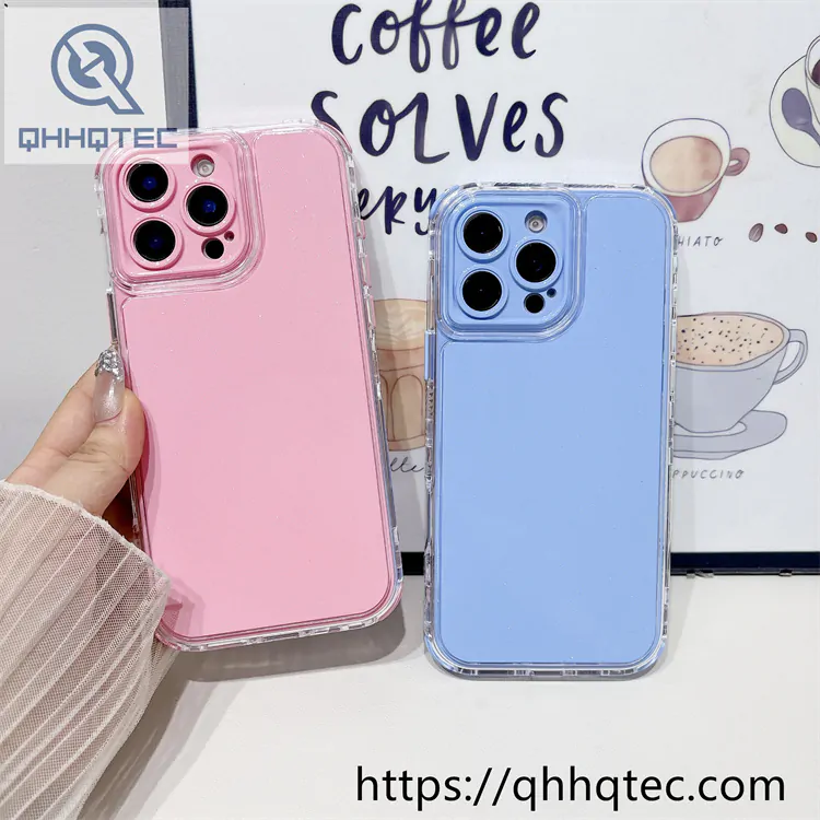 solid color fine shimmer 3 in 1 case