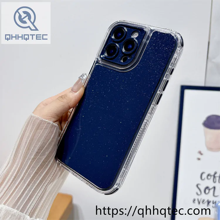 solid color fine shimmer 3 in 1 case