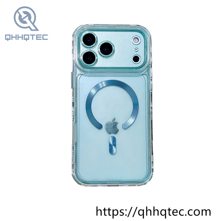 iphone17 colorful 3 in 1 magnetic clear case