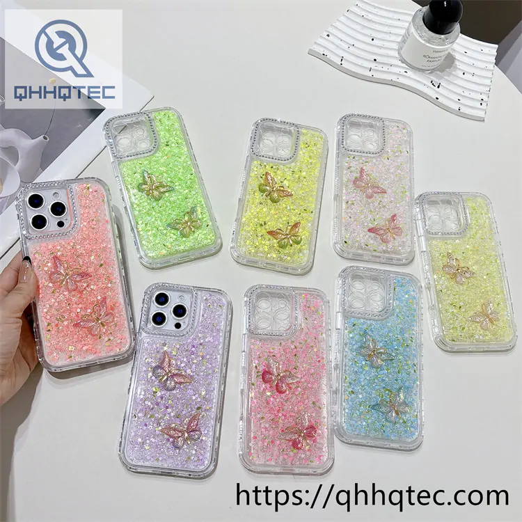amber butterfly diamonds 3 in 1 shiny case