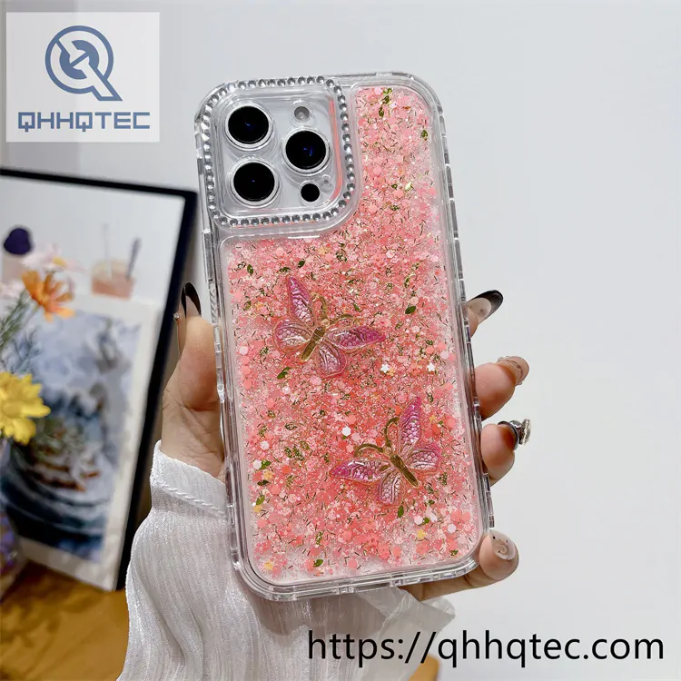 amber butterfly diamonds 3 in 1 shiny case