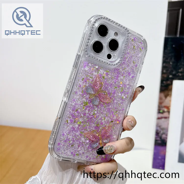 amber butterfly diamonds 3 in 1 shiny case