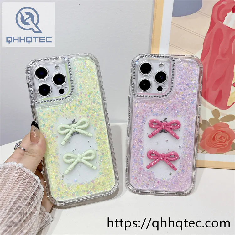 tie glitter dripping 3 in 1 color case