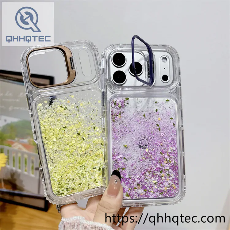 transparent quicksand 3 in 1 case