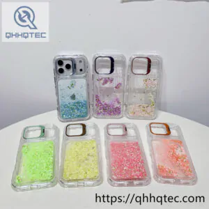 transparent quicksand 3 in 1 case
