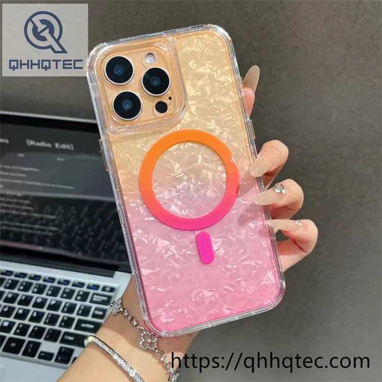 three colors gradient laser case