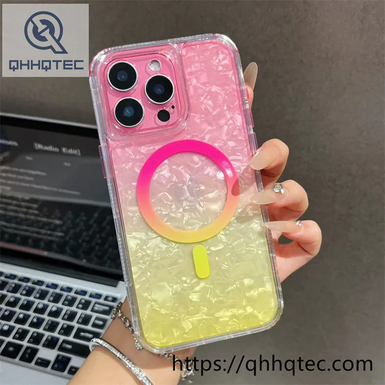 three colors gradient laser case