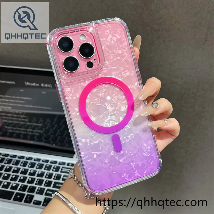 three colors gradient laser case