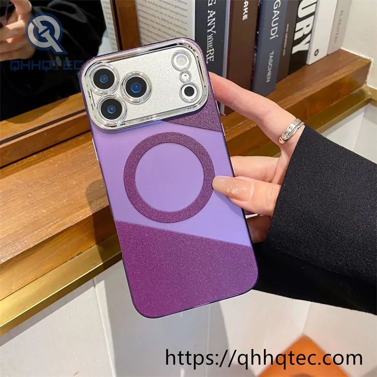 color blocked matte magsafe case