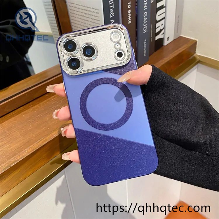 color blocked matte magsafe case