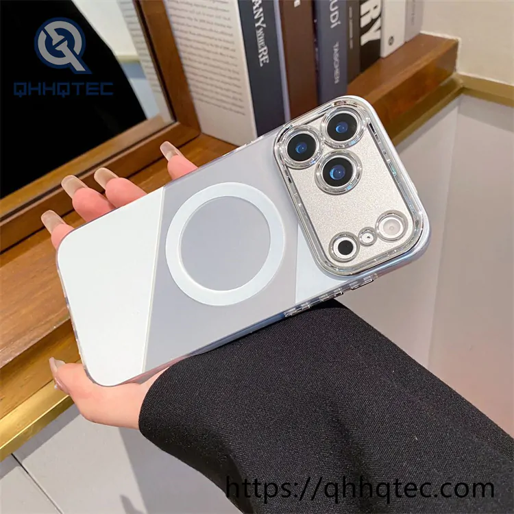 color blocked matte magsafe case