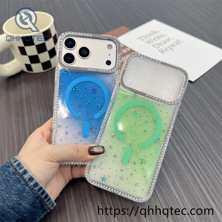 star gradient magsafe diamonds case