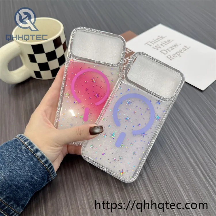 star gradient magsafe diamonds case