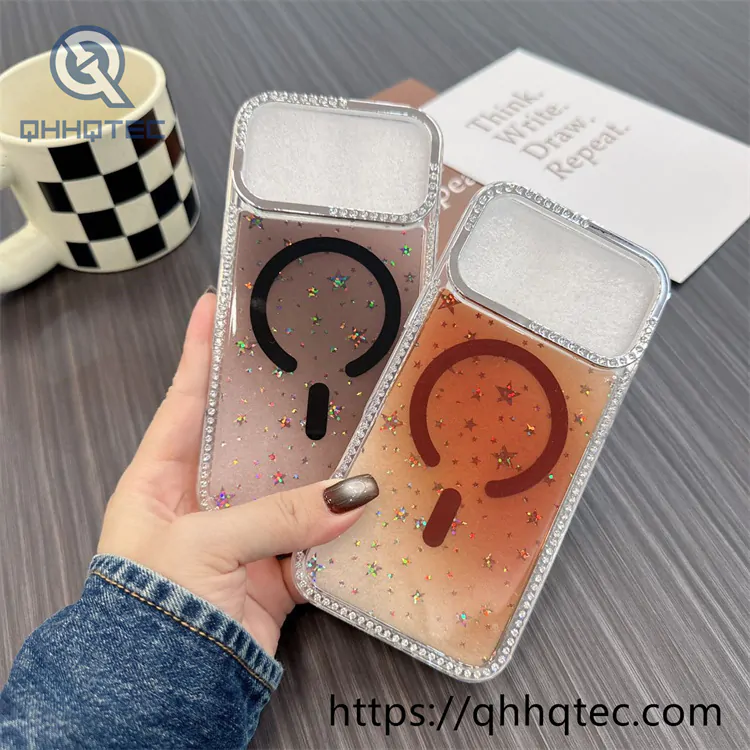 star gradient magsafe diamonds case