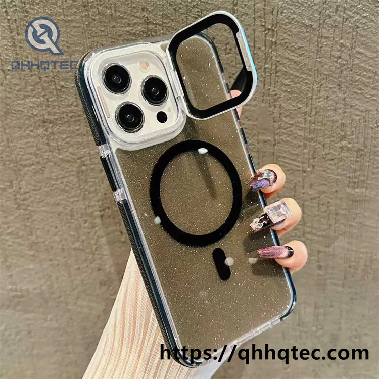 lens cap glitter magsafe case