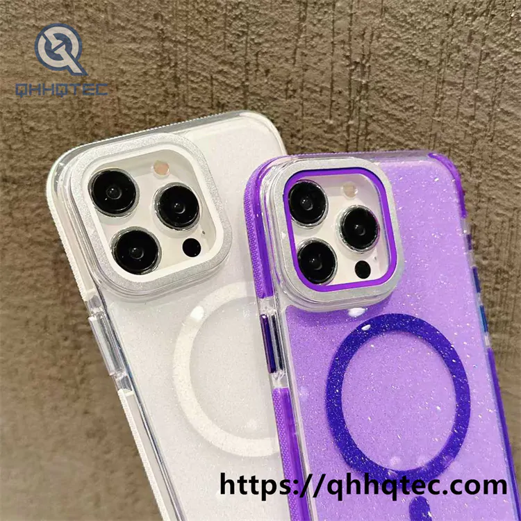 lens cap glitter magsafe case