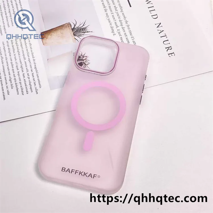 colored matte magsafe clear case