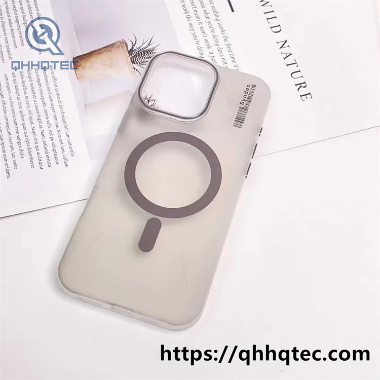 colored matte magsafe clear case