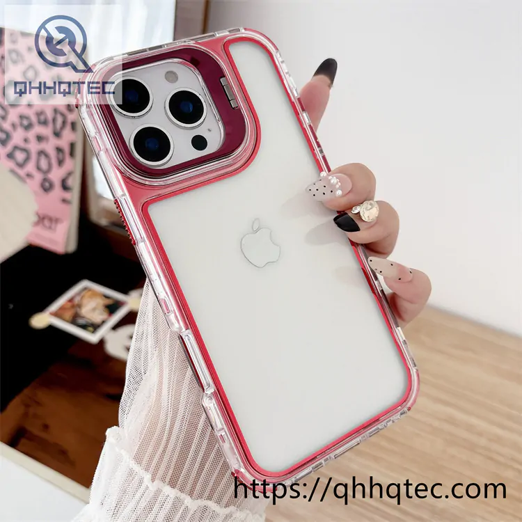 len holder plating 3 in 1 clear case