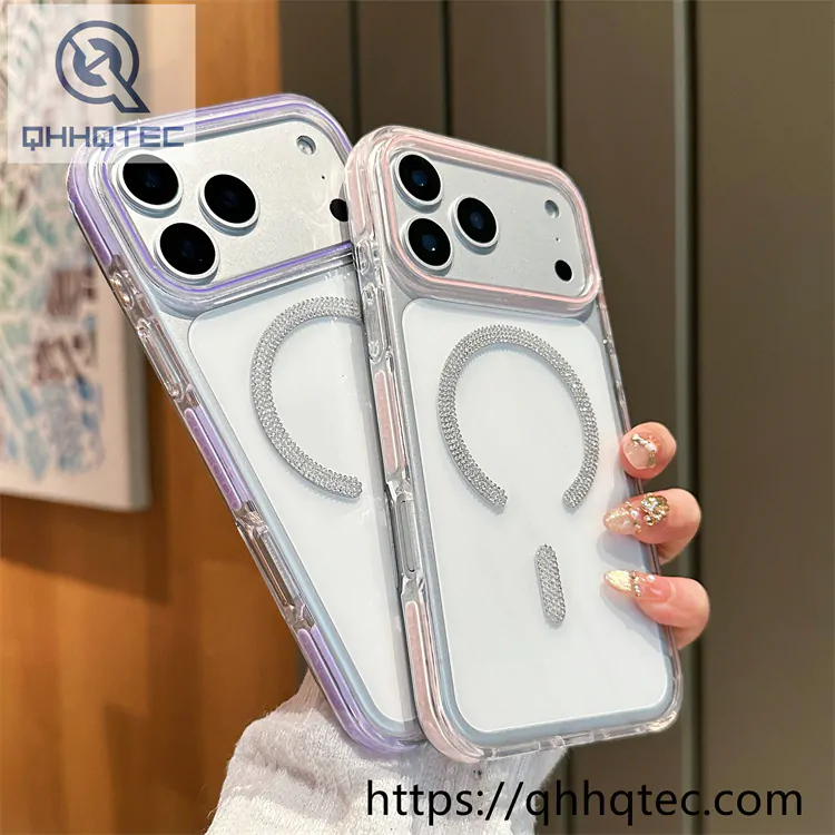 color block diamonds magsafe ring case