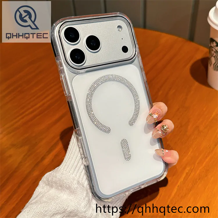 color block diamonds magsafe ring case