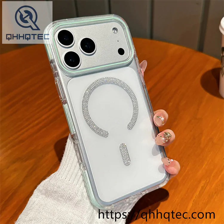 color block diamonds magsafe ring case