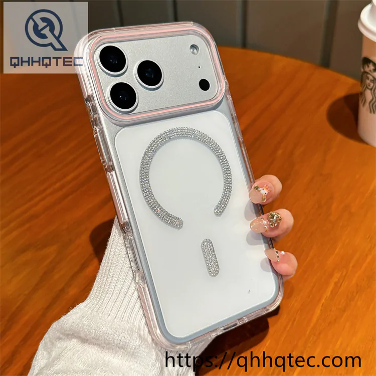 color block diamonds magsafe ring case