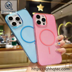 bright glitter magsafe clear case